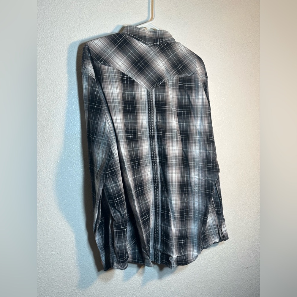 Panhandle 90s proof vintage western cowboy men button up shirt size xl slim - Picture 10 of 11